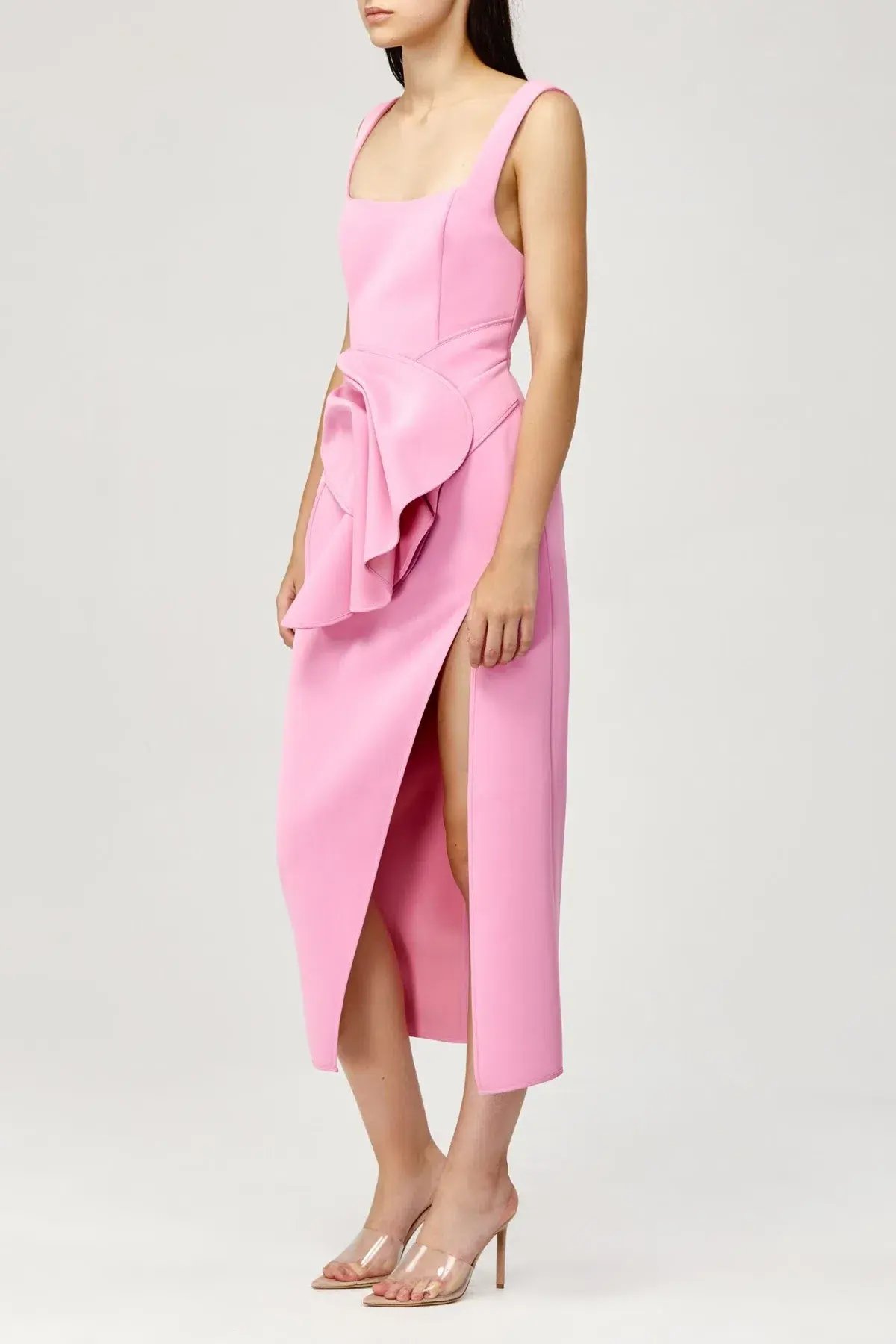 Acler Habana Midi Dress Pop Pink Size 6 photo 3