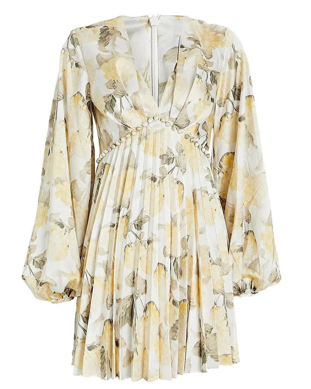 Acler Faris Dress Yellow Print Size 14 photo 4