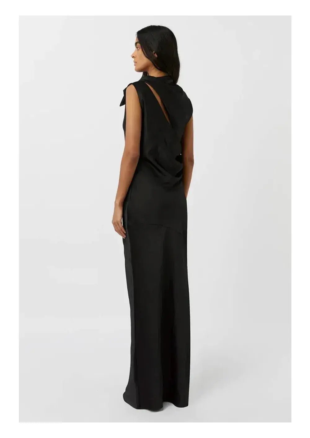 Camilla and Marc Karsten Knot Maxi Gown Black Size 10 photo 2