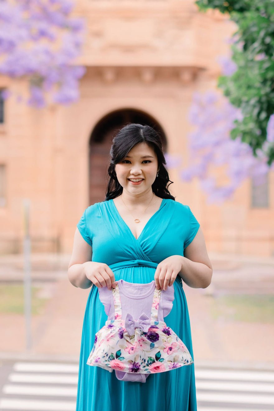 Mama Rentals Chelsea Cotton Maxi - Teal photo 4