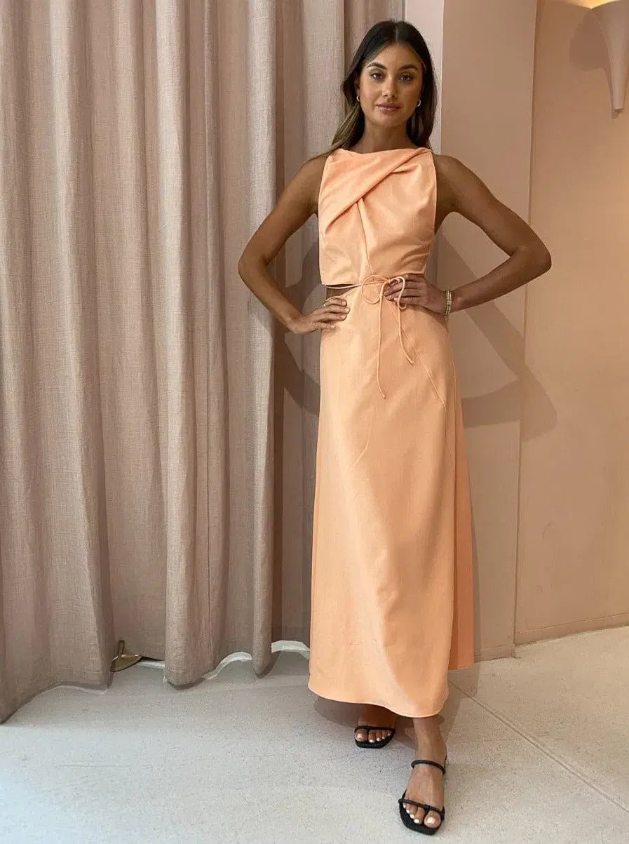 One Fell Swoop Bijoux Maxi Dress Orange Size 8 photo 3