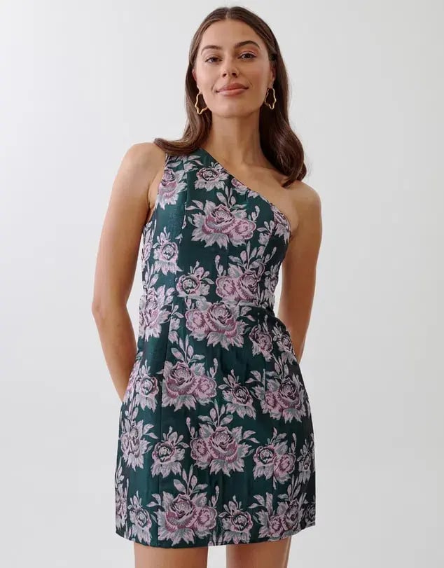 Tussah Natasha Mini Dress Emerald Floral Size AU 8 photo 4