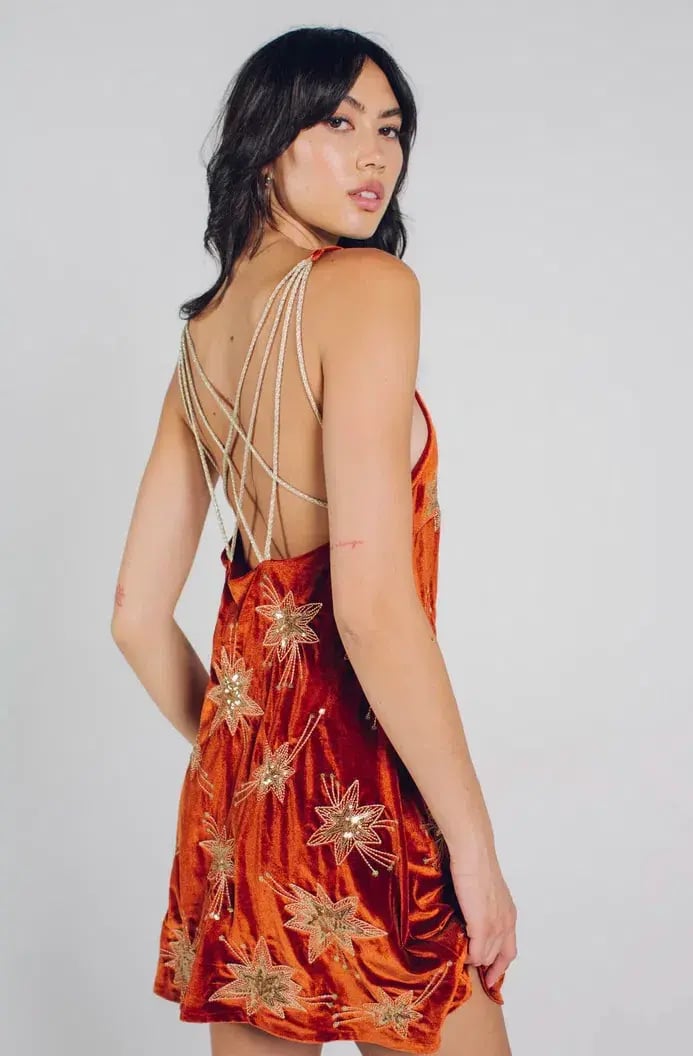 Lenni the Label Malu Dress Rust Size L/Au 12 photo 2