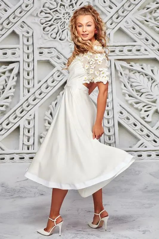 Trelise Cooper White Dance With Somebody Dress Size 8 photo 2