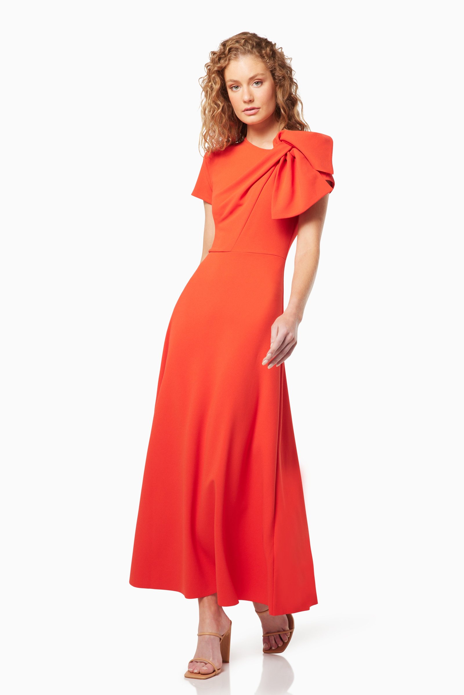 ELLIATT GALAXITE MAXI DRESS - ORANGE photo 8