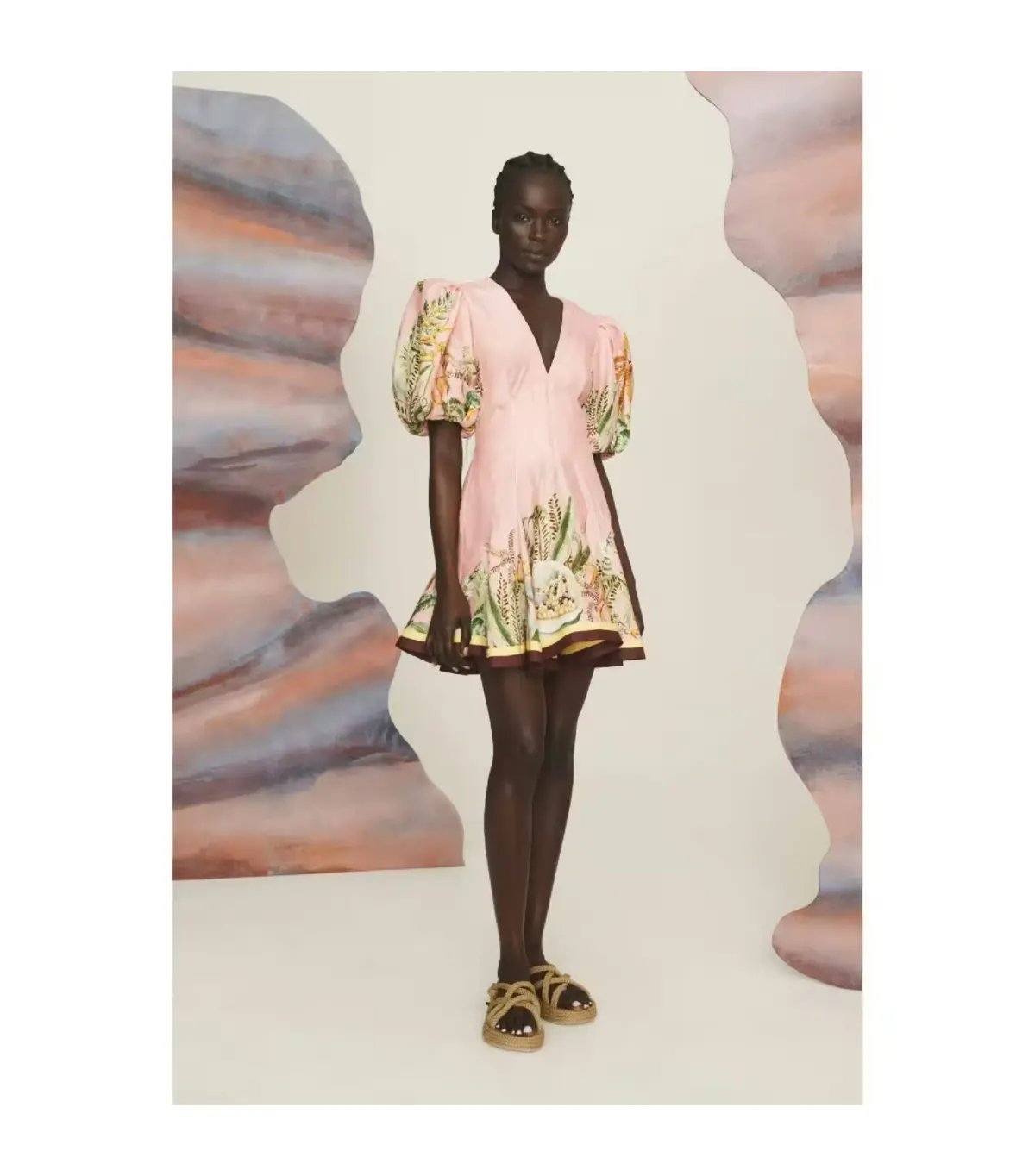Alemais Papaya Mini Dress Blush Size AU 8 photo 3