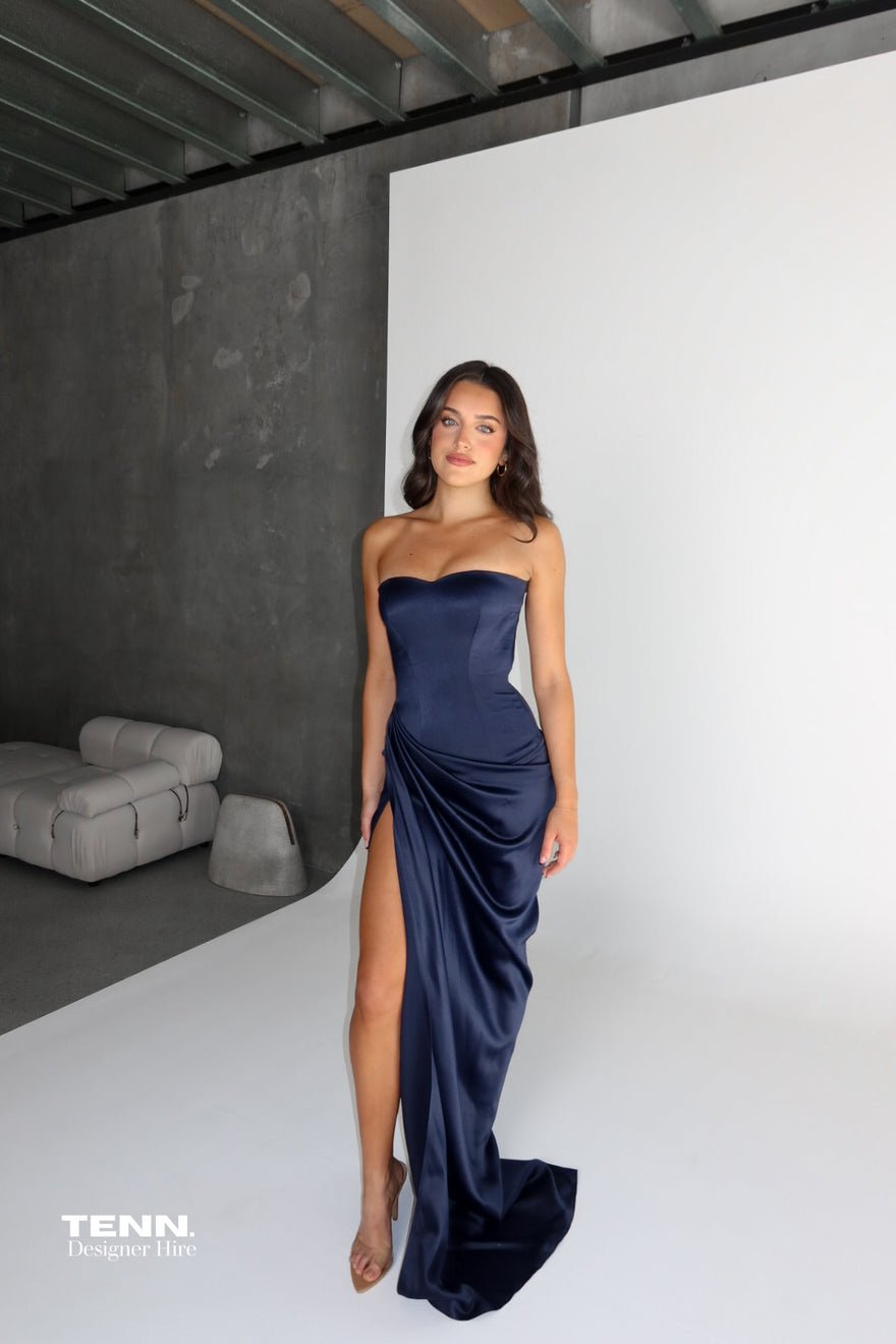 Lia Stublla x TENN Bianca gown - Navy photo 3