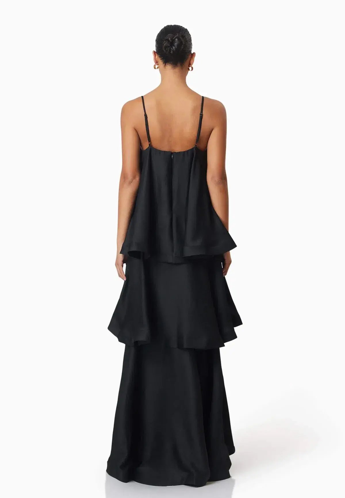 Elliatt Tilly Tiered Maxi Dress Black Size XS / AU 6 photo 2