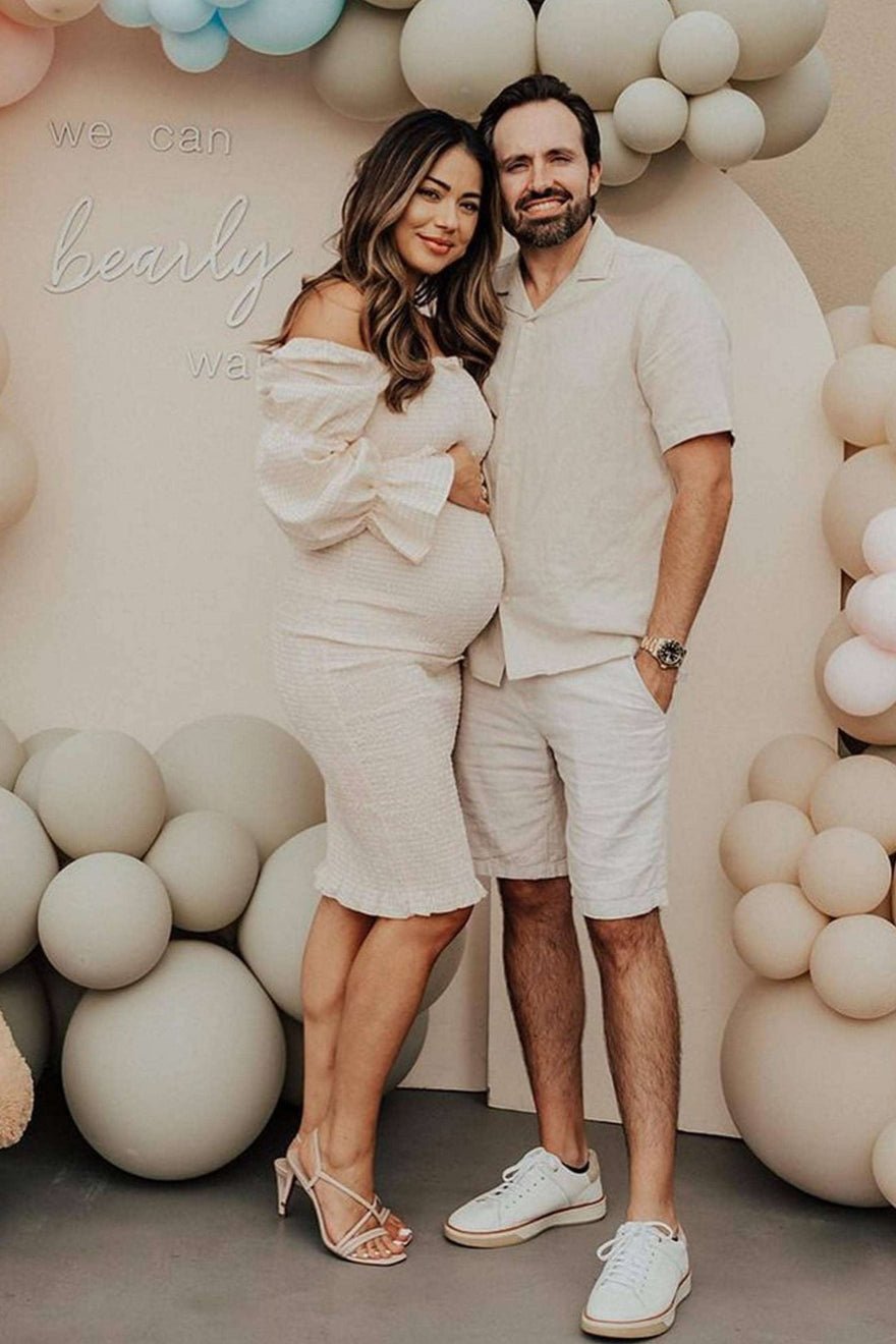 Petal and Pup Leona Midi Dress - Apricot photo 2
