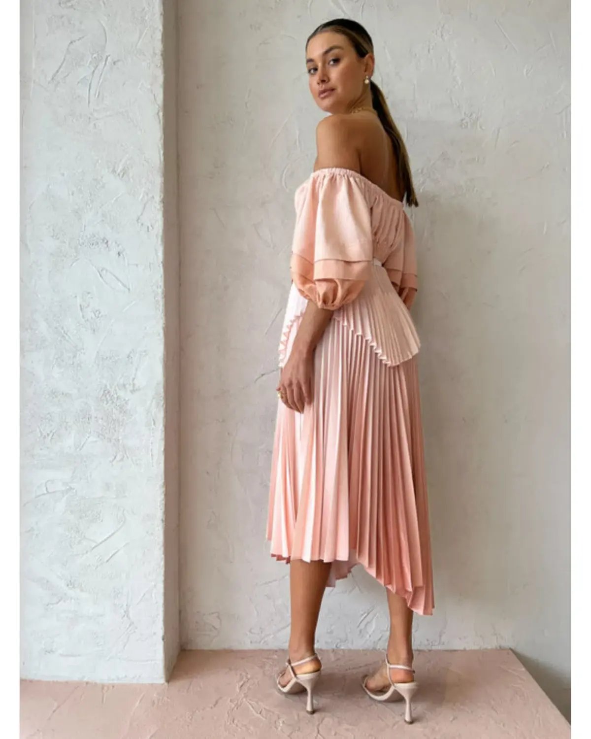 Acler Barnard Skirt in Gradient Pink Size AU 10 photo 2
