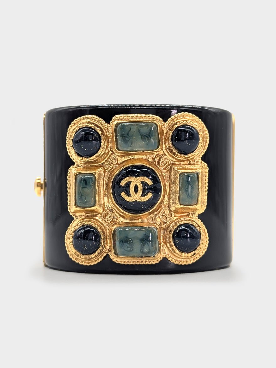 Chanel CC Gripoix Cuff Bracelet photo 3