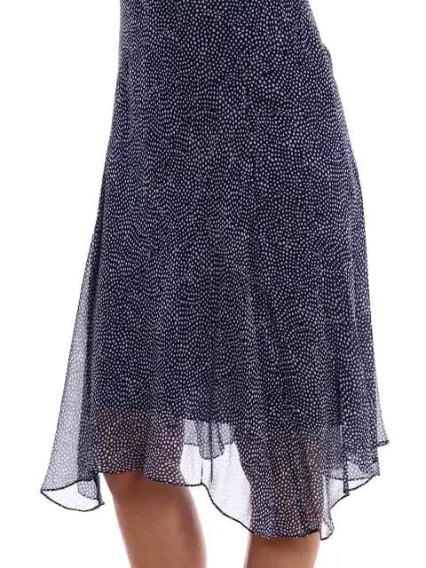 Diane Von Furstenberg Dita Silk Knee-Length Dress  Blue/White Size 10 photo 5