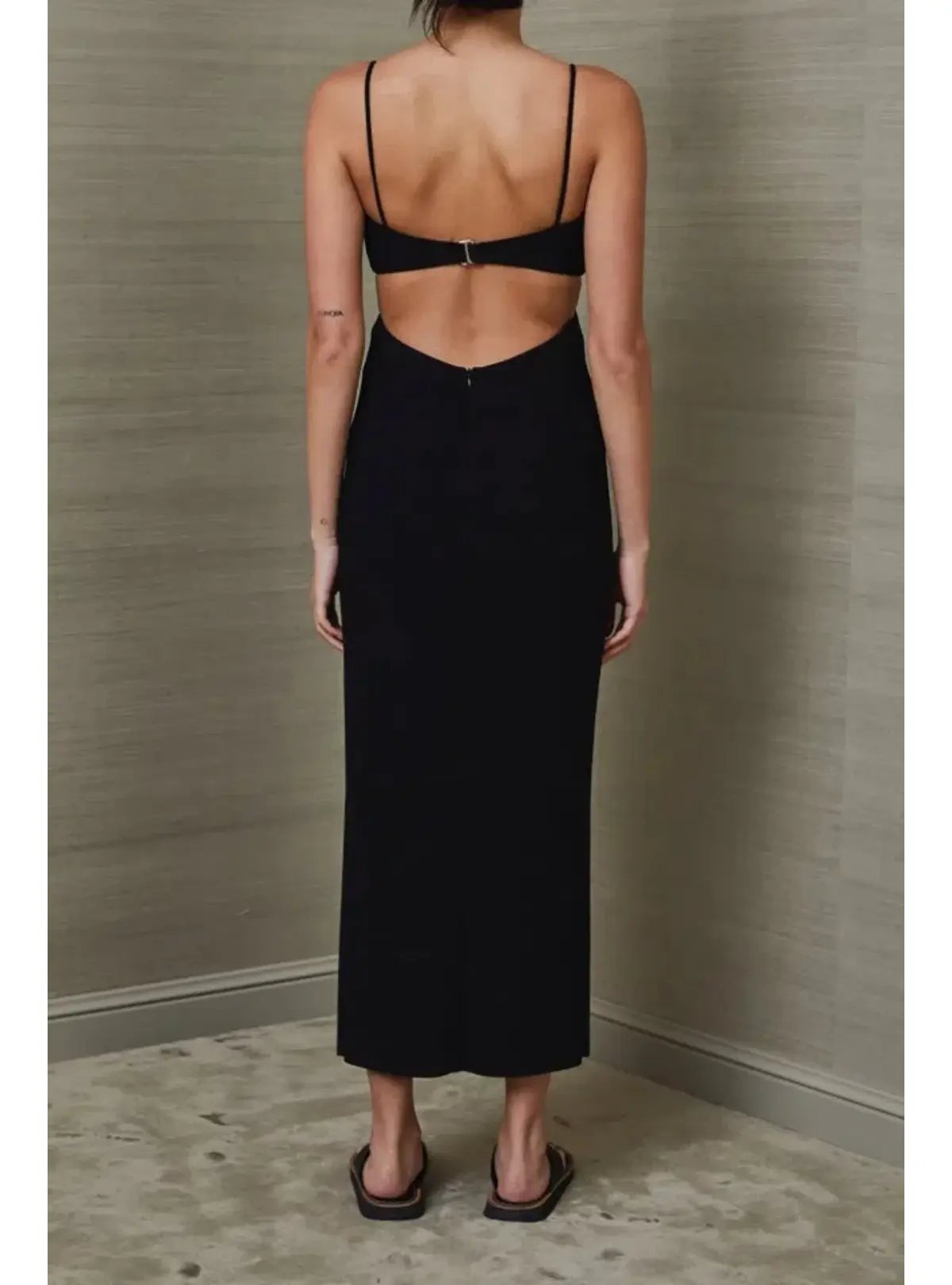 Bec & Bridge Faye Midi Dress Black Size AU 6 photo 3
