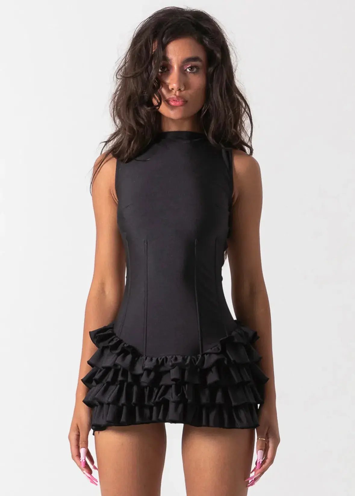 Bye Bambi Madison Mini Dress Black Size AU 10 photo 2