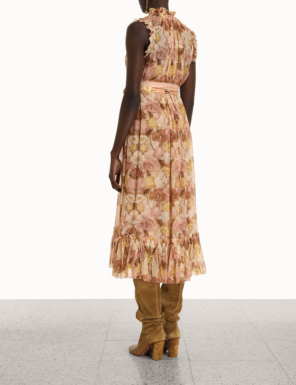ZIMMERMANN TEMPO FLUTTER MIDI DRESS photo 4