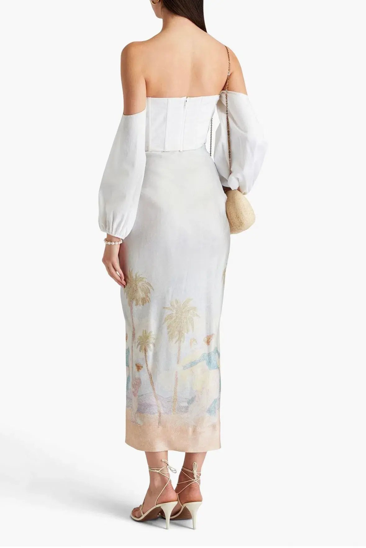 Zimmermann Ruched Printed Maxi Skirt Size S / AU 8 photo 2