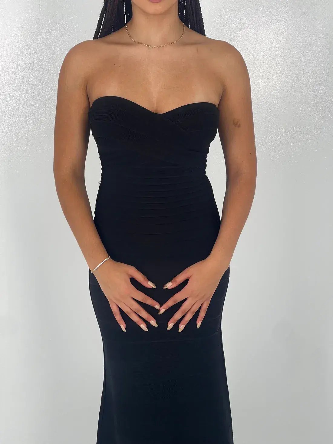 Hervé Léger Black Sara Gown in Black Size XS/AU 6 photo 3
