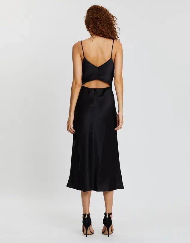 Bec & Bridge Mila Midi Dress Black Size 10 photo 2