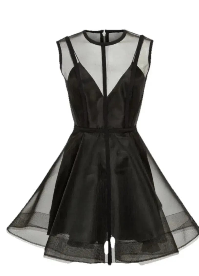 Alex Perry Brooklyn Structured  Mini Dress in Black Size AU 10 photo 3