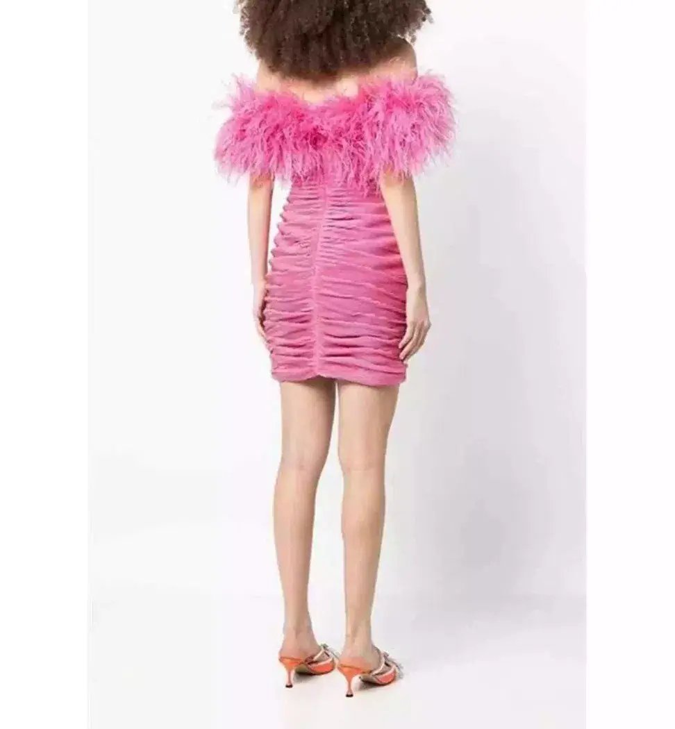 Rachel Gilbert Zion Mini Dress Pink 3/AU12 photo 3