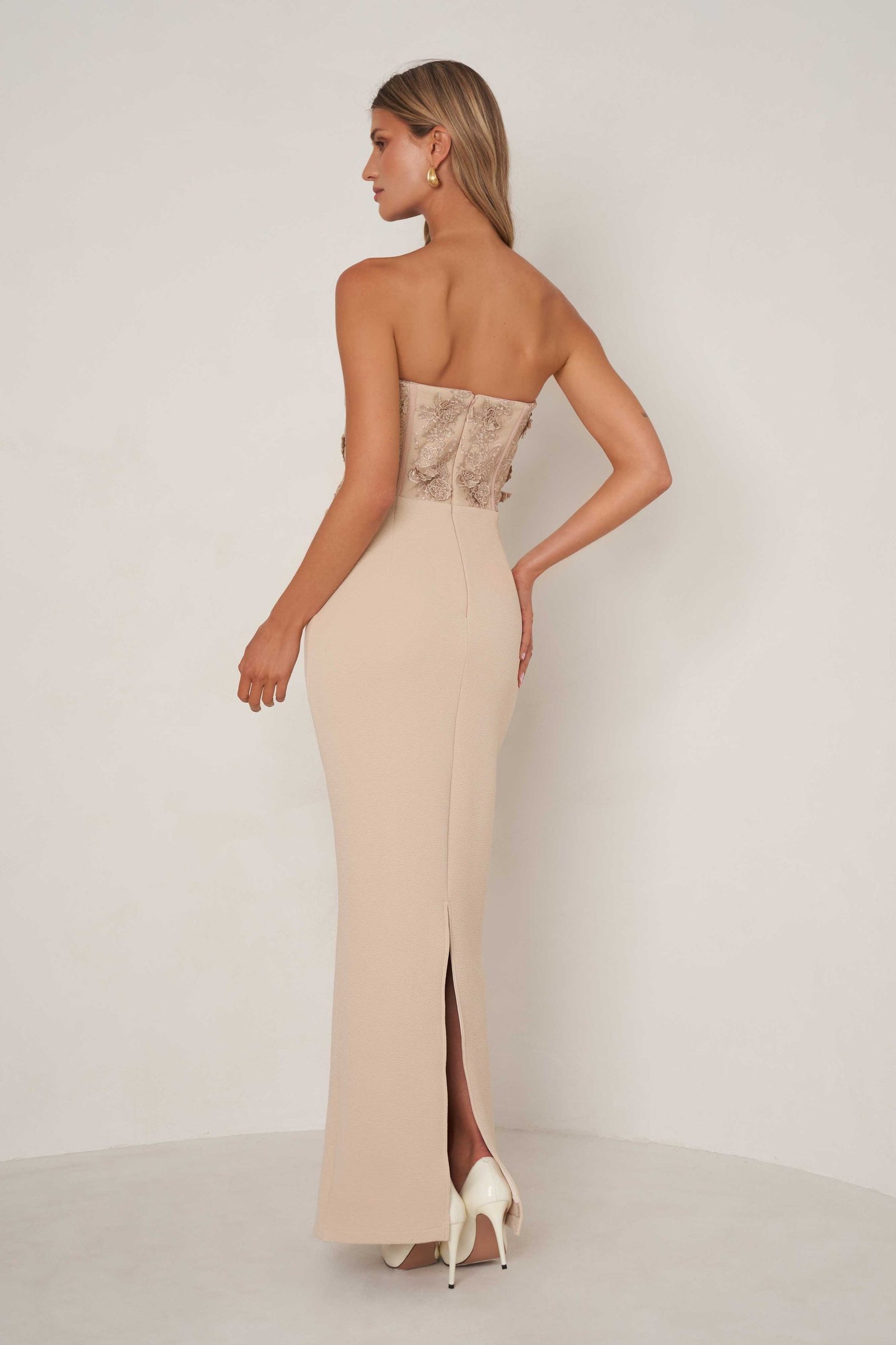 ELLE ZEITOUNE ANASTASIA DRESS - ECRU photo 5