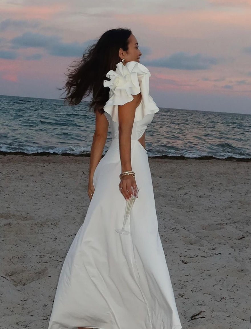 Maygel Coronel Blanca Ruffle Dress photo 2