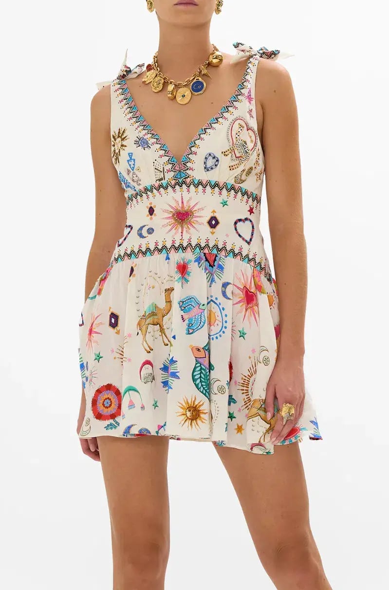Camilla  Tie Shoulder Short Dress Living in Colour Size L / AU 14 photo 2