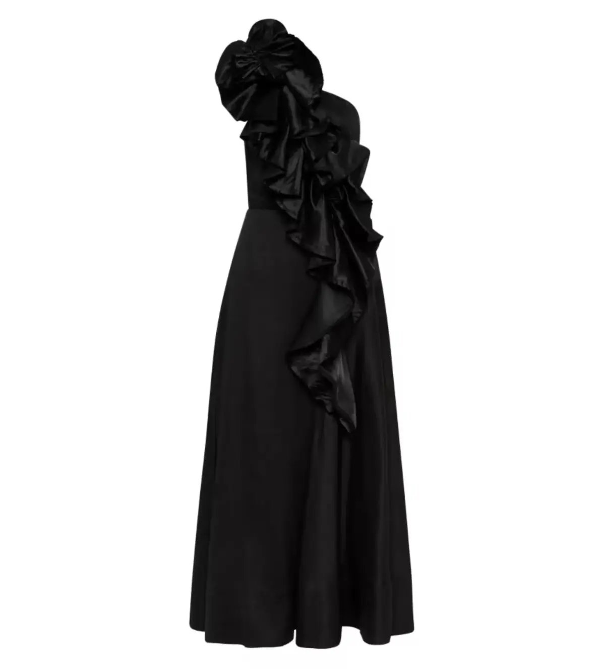 Aje Adelia Ruffle Midi Dress Black Size S/AU 8 photo 5