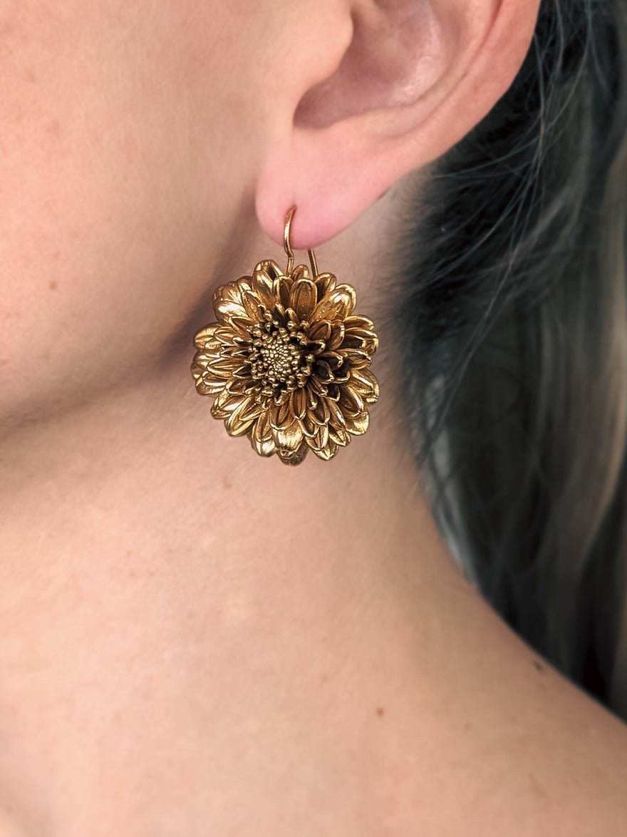 Thallo Crysanthe Earrings Gold photo 4