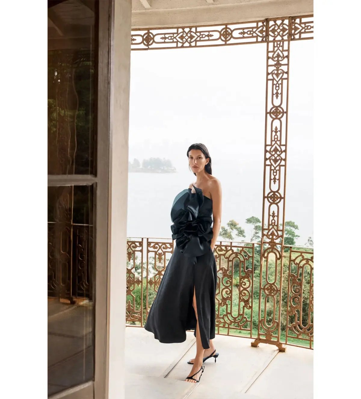 Aje Energy Midi Dress in Black Size AU 8 photo 3