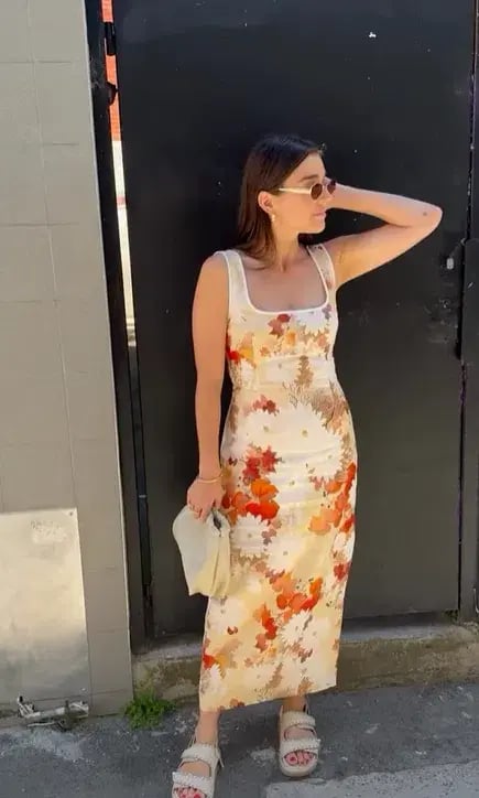 SIR The Label Jessamine Midi Dress Size AU 8 photo 3