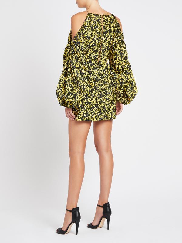Camilla and Marc Monet Mini Dress Print Yellow Size 8 photo 3