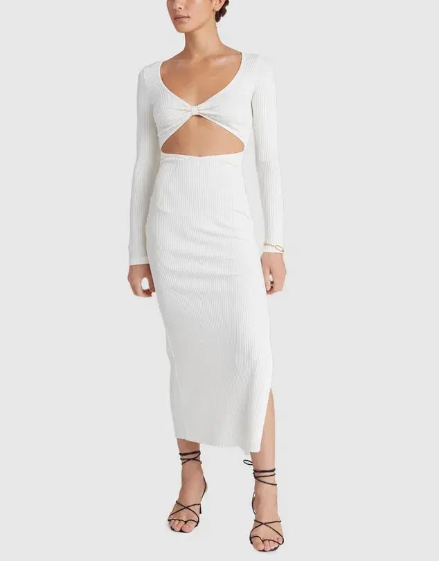 Bec & Bridge Della Vita Midi Dress White Size 6 photo 3