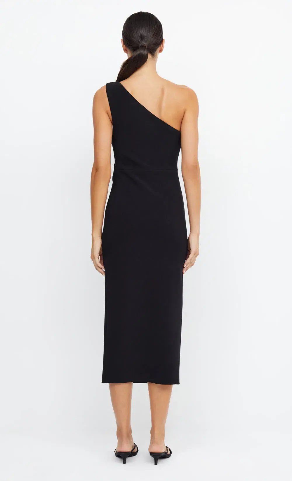 Bec & Bridge Be Mine Asym Midi Dress in Black photo 3