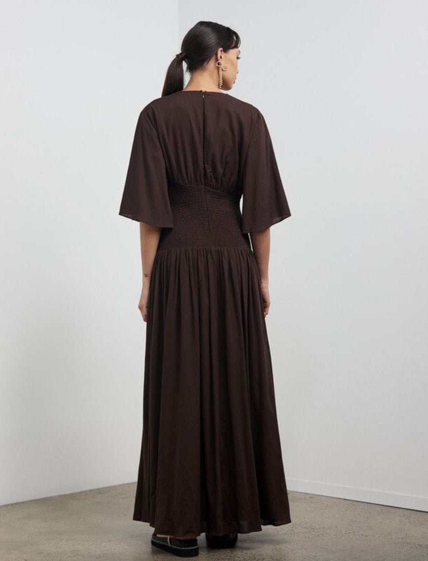 Camilla & Marc Castille Shirred Dress Chocolate photo 2