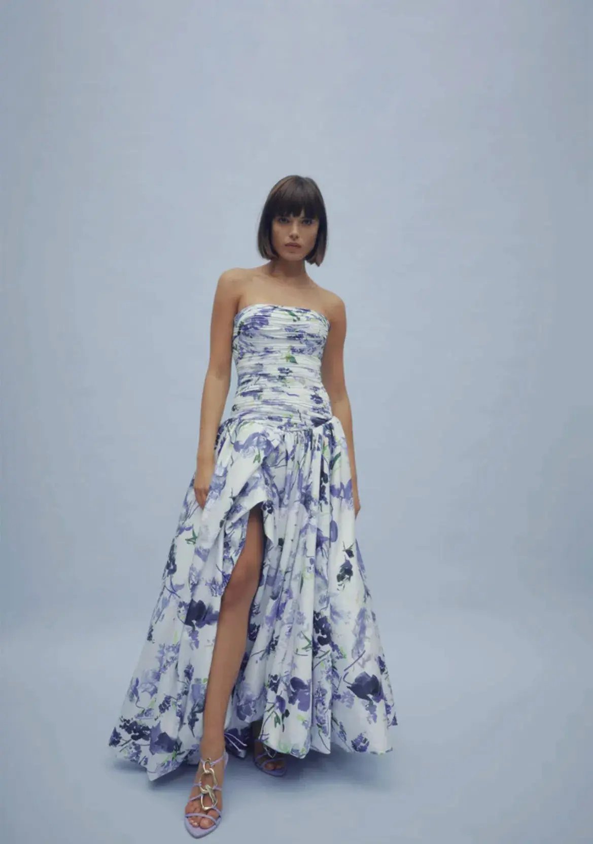 Aje Violette Bubble Hem Maxi Dress Print Size 10 photo 4