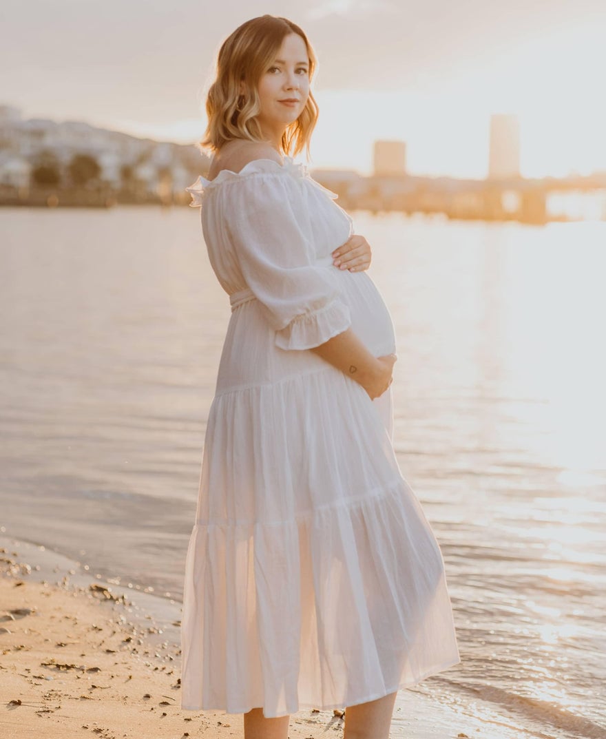 Co & Ry Goldie Maxi Dress - White photo 3