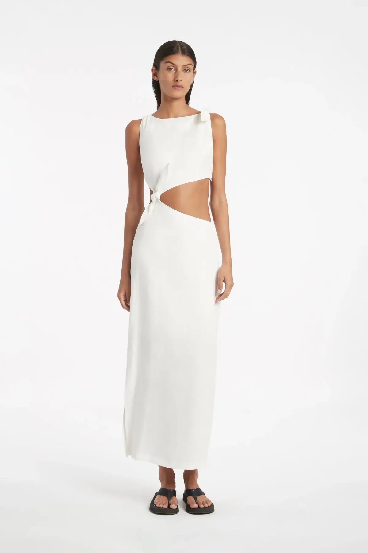 Sir The Label Ambroise Knot Dress White Size 0 photo 2