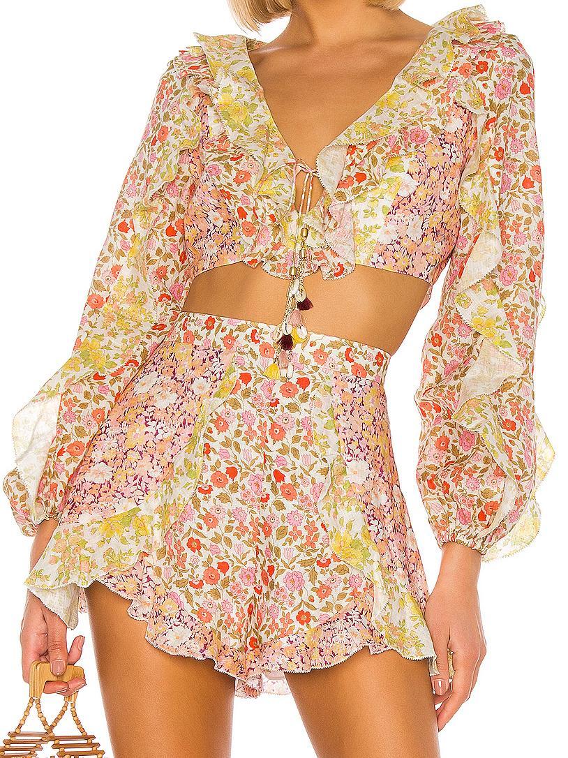 Zimmermann Goldie Spliced Frill Set Size 6 photo 2