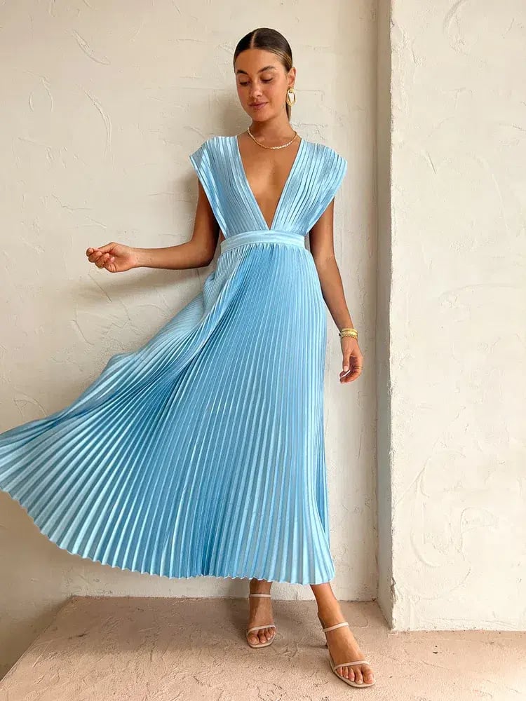 Lidee Gala Gown Summer Blue Size 8 photo 2
