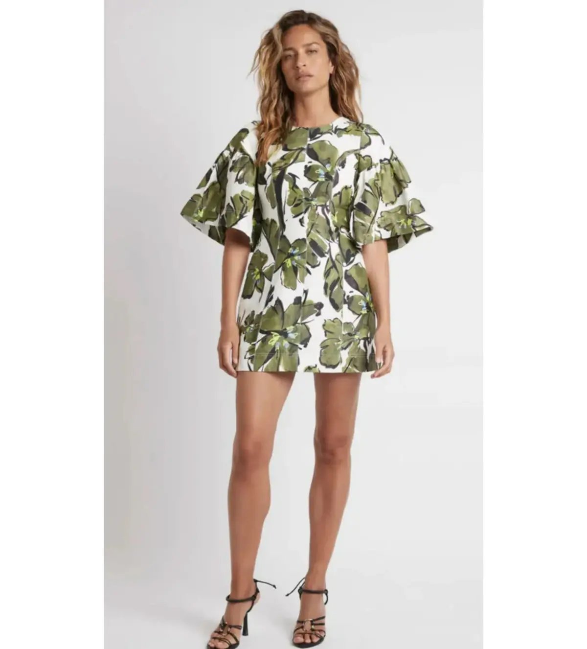 Aje Oasis Cut Out Mini Dress Print Size AU 14 photo 2