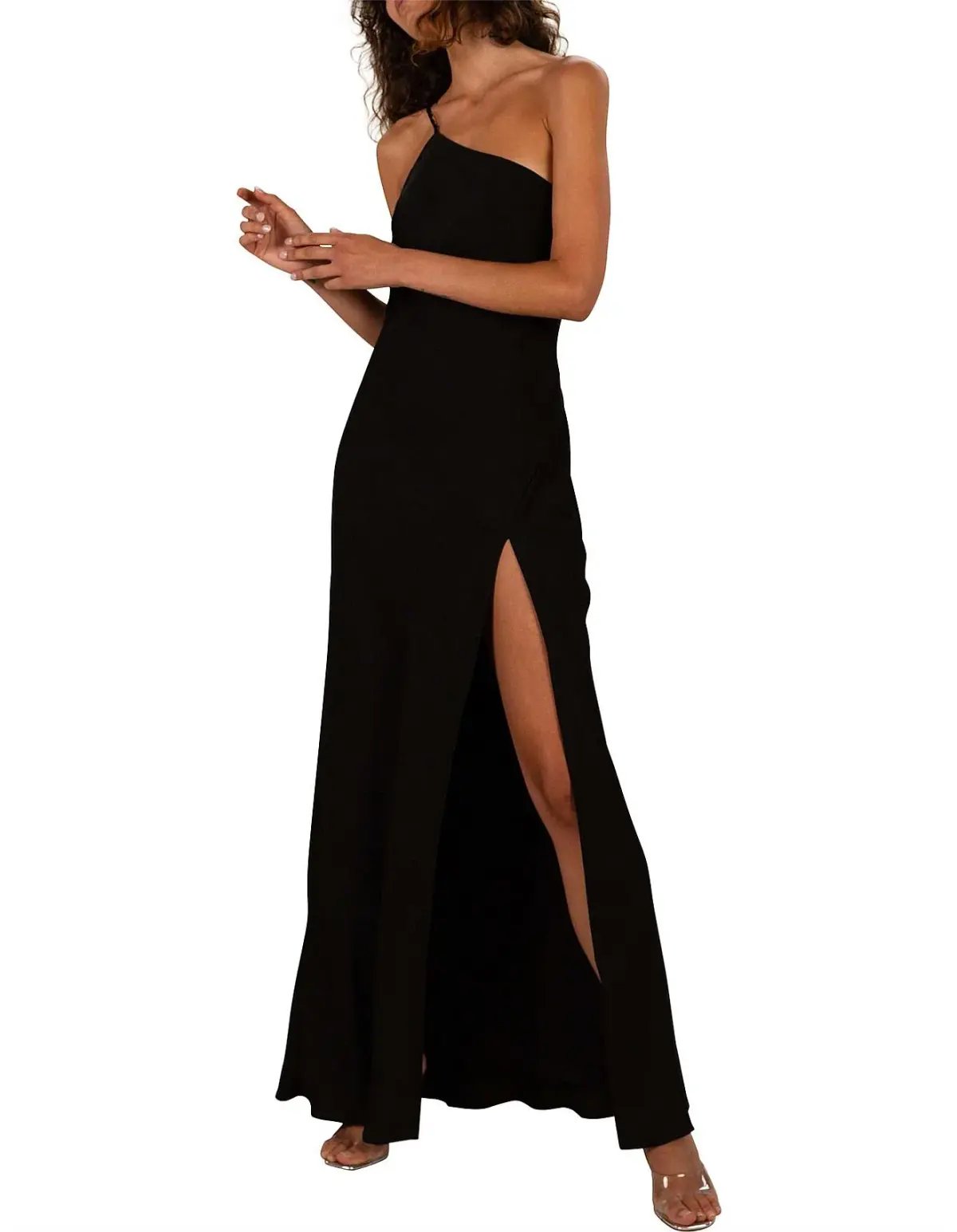 Misha Siv Gown Black Size 8 photo 2