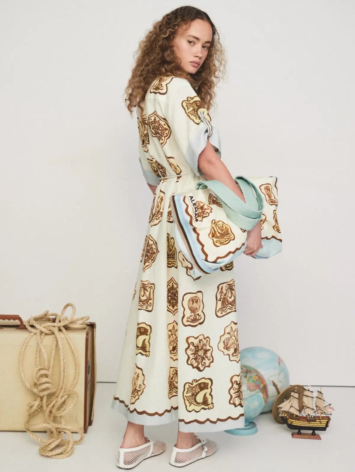 Alemais Relic Shirt Dress Print Size 12 photo 3