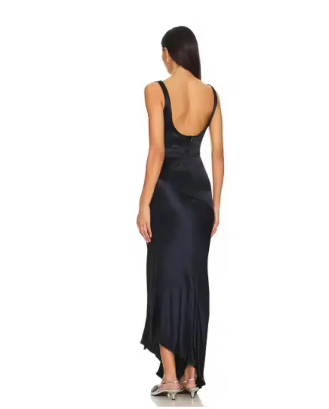 BEC & BRIDGE MOON DANCE COWL DRESS NAVY BLUE SIZE 8 photo 3