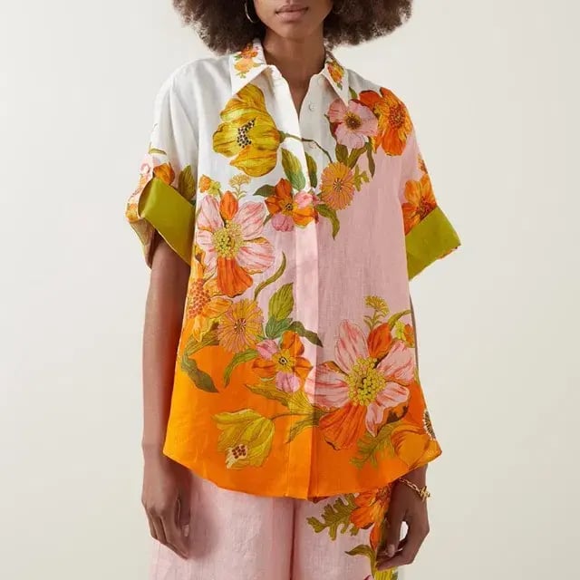 ALEMAIS Silas Shirt & Pant Set Floral Multi Size 10 photo 4
