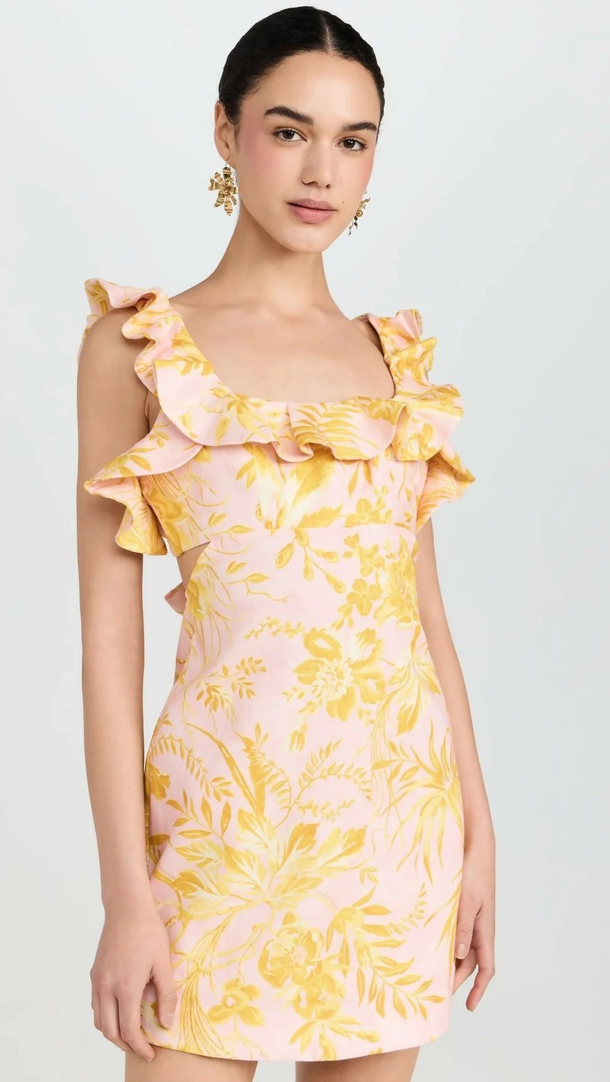 Zimmermann Golden Ruffle Mini Dress photo 3