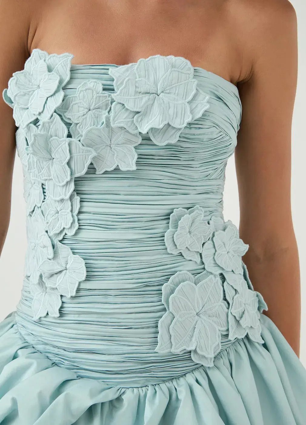 AJE Splendour Mini Dress Silver Blue Size 6 photo 3