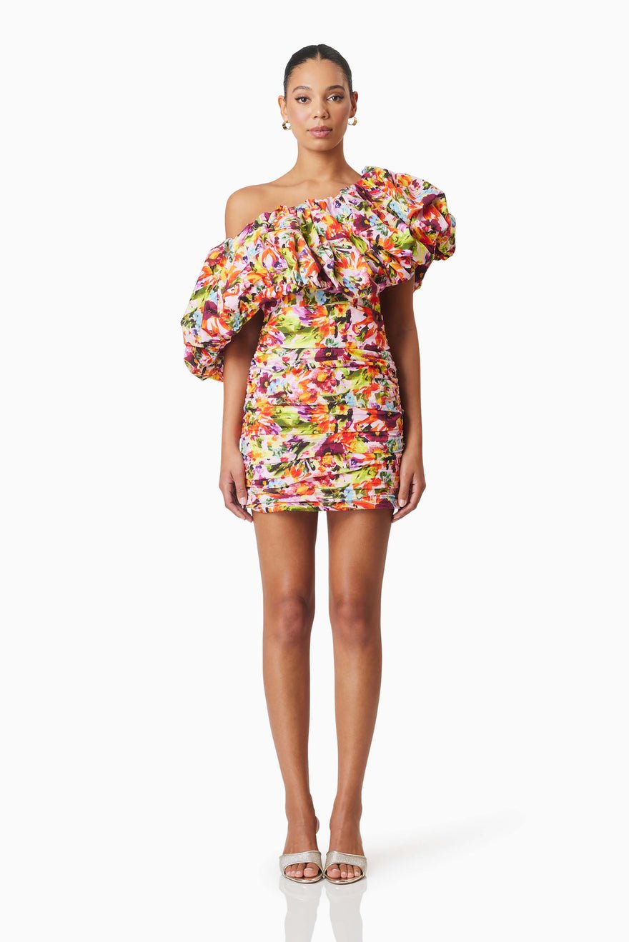 Elliatt Elira Mini Dress - Pink Multi photo 2