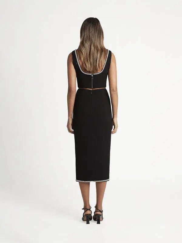 Sheike Emporium Top and Skirt Set Black Size 6 photo 2