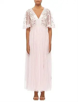 Needle and Thread Garland Ribbon Bodice Ankle Gown Size 16/L photo 10